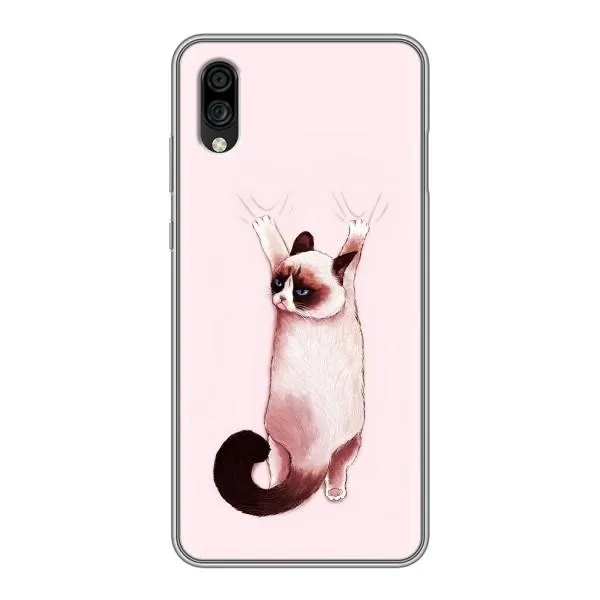 Чехол с принтом «Котик падает» для ZTE Blade A5 (2020)