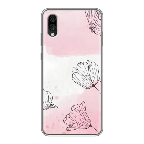 Чехол с принтом «Розовые цветы» для ZTE Blade A5 (2020) Чехол с принтом «Розовые цветы» для ZTE Blade A5 (2020)