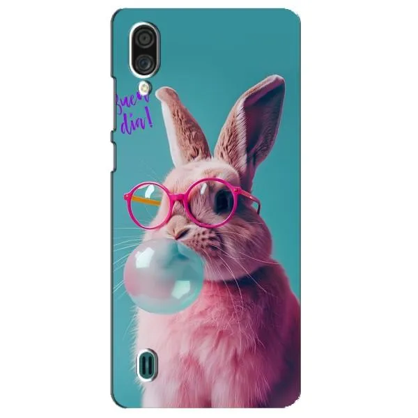 Чехол с принтом «Кролик в очках» для ZTE Blade A51 Lite