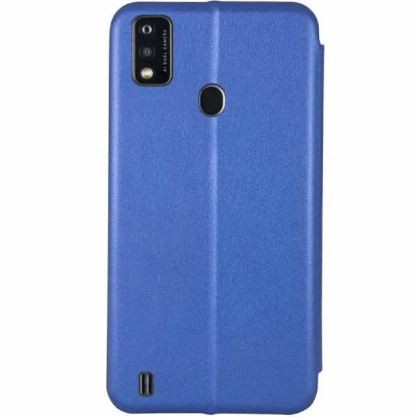 Шкіряний чохол-книжка Classy для ZTE Blade A51 — Синій — фото 2
