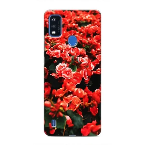 Чехол с принтом «Цветы красные» для ZTE Blade A51