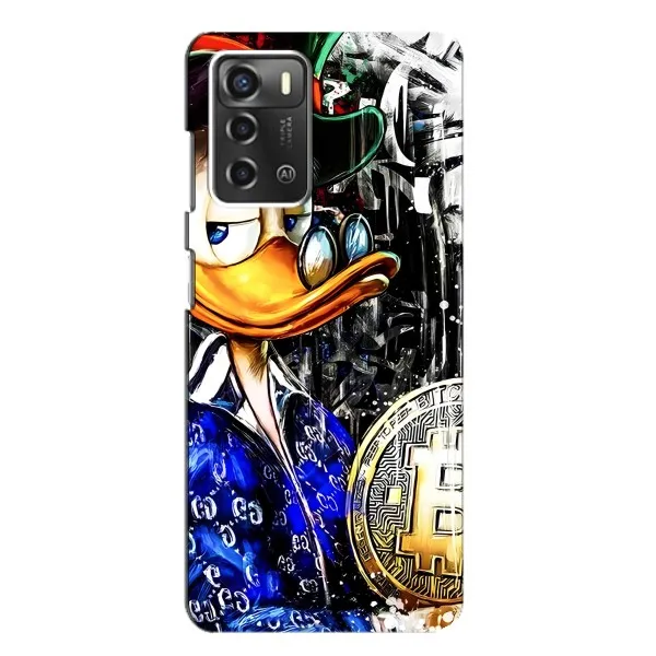 Чехол с принтом «Биткойн Скрудж» для ZTE Blade A52