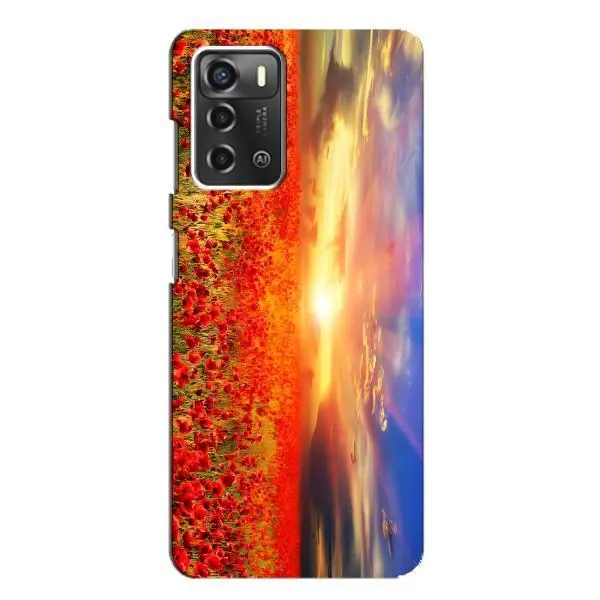Чохол з принтом «Поле тюльпанів» для ZTE Blade A52