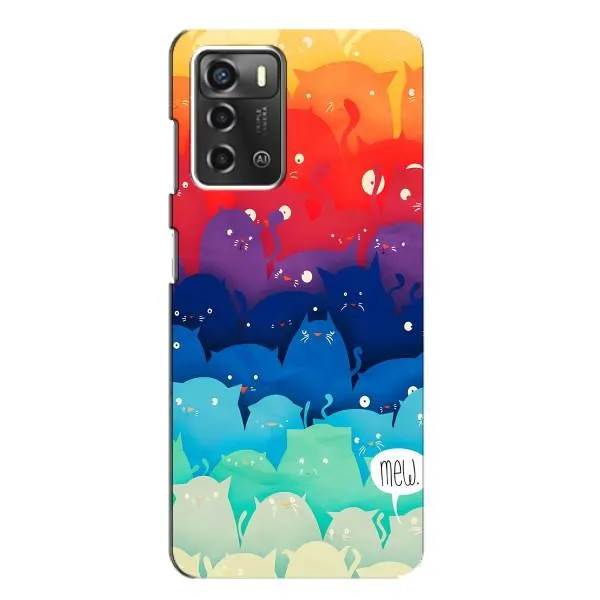 Чехол с принтом «Mew» для ZTE Blade A52
