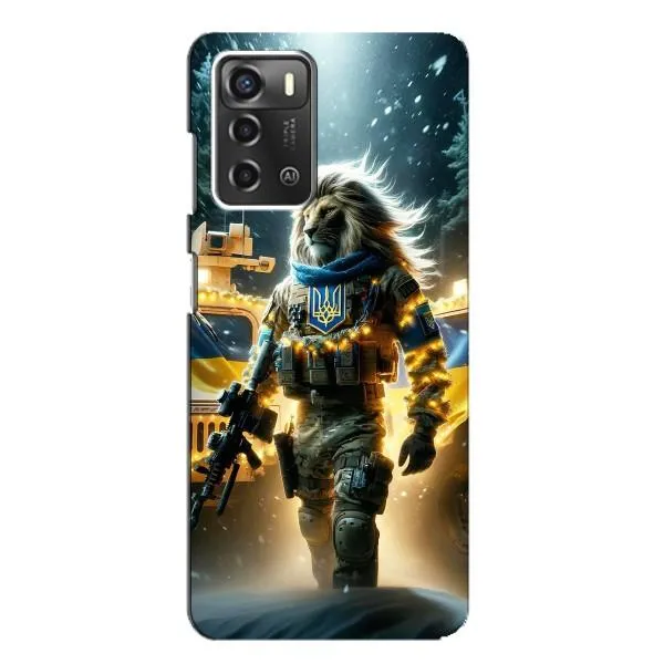 Чехол с принтом «ЛЕВ ЗСУ» для ZTE Blade A52
