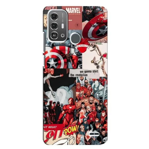 Чехол с принтом «Марвел Комикс» для ZTE Blade A53 Pro