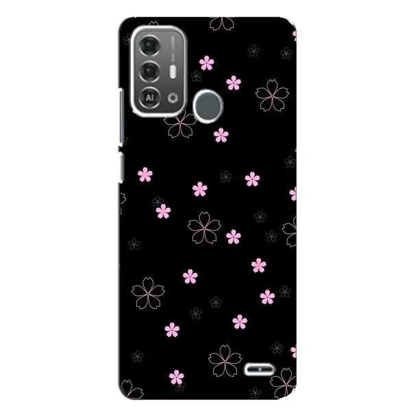 Чехол с принтом «Розовые цветы на черном» для ZTE Blade A53 Pro Чехол с принтом «Розовые цветы на черном» для ZTE Blade A53 Pro
