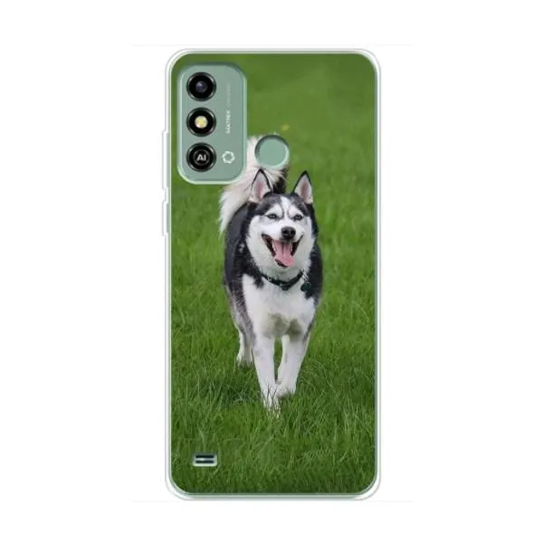 Чехол с принтом «Радостный Хаски» для ZTE Blade A53