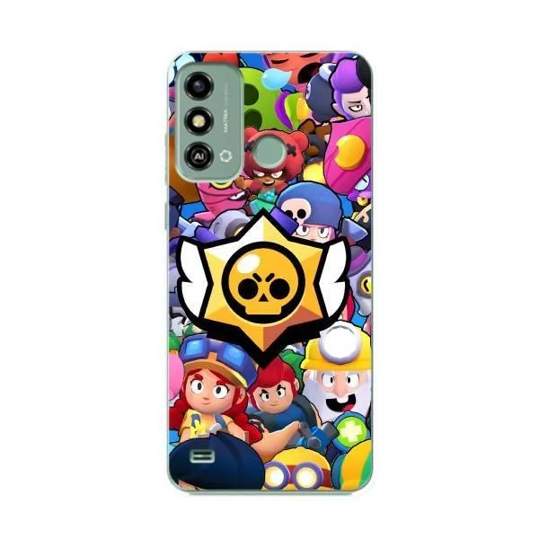 Чохол з принтом «Лого Brawl Stars» для ZTE Blade A53 Чохол з принтом «Лого Brawl Stars» для ZTE Blade A53
