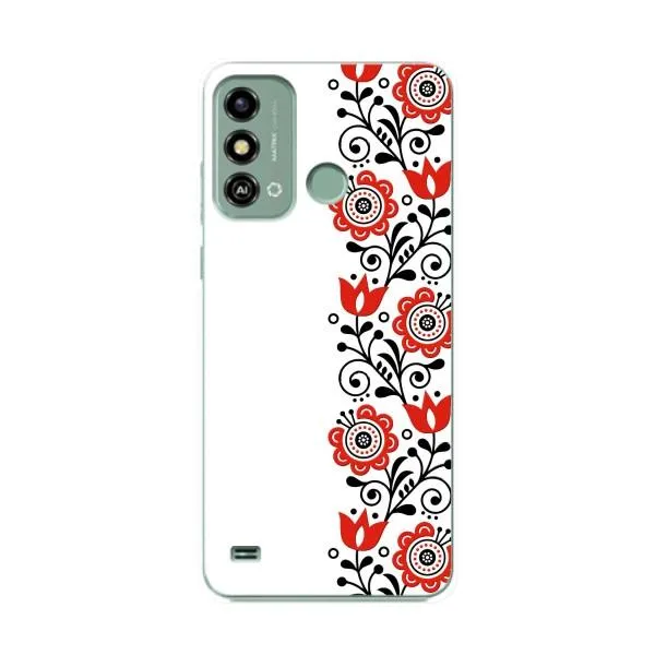 Чехол с принтом «Яркая вишиванка» для ZTE Blade A53