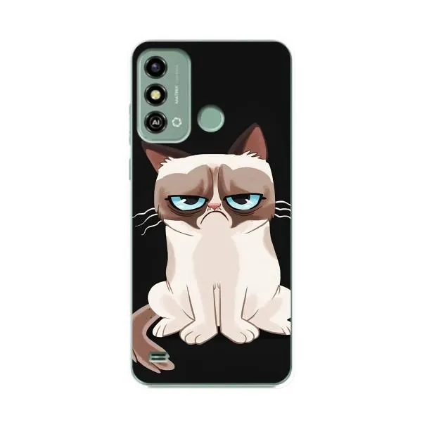 Чехол с принтом «Грустный кот» для ZTE Blade A53