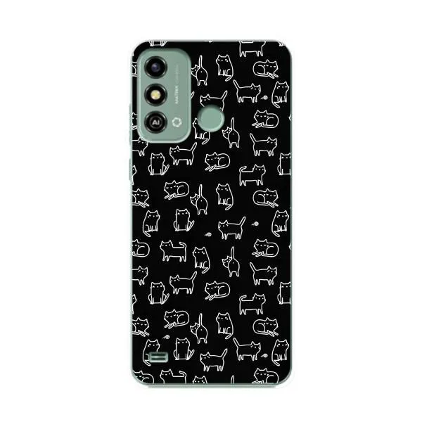 Чехол с принтом «Меленькие котики» для ZTE Blade A53