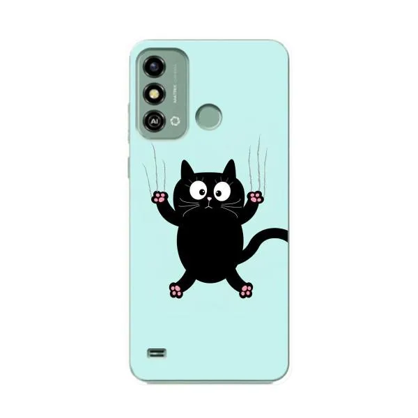 Чехол с принтом «Падающий кот» для ZTE Blade A53
