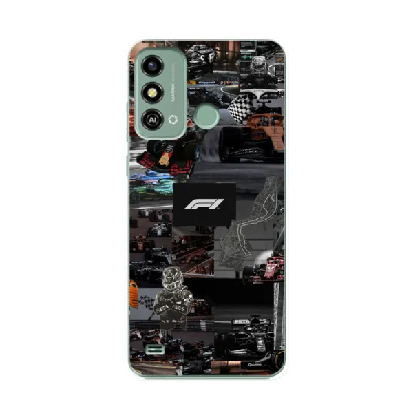 Чехол с принтом «Гоночный коллаж Ф1» для ZTE Blade A53 Чехол с принтом «Гоночный коллаж Ф1» для ZTE Blade A53