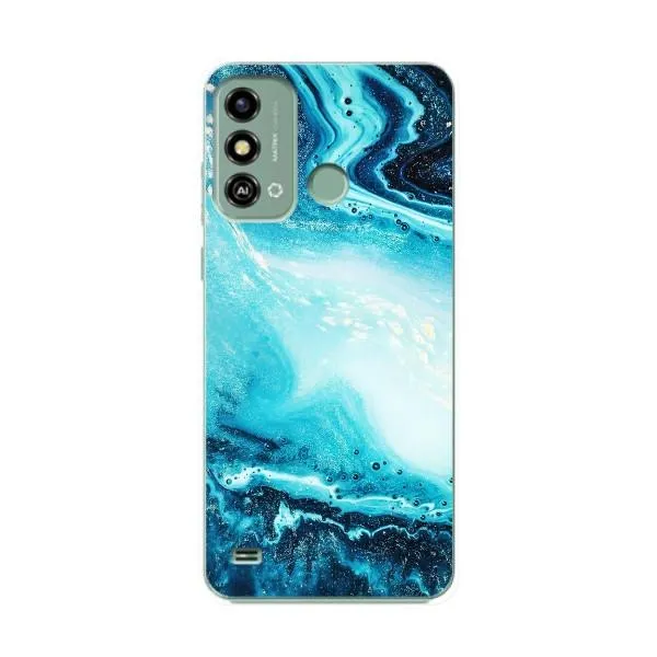 Чехол с принтом «Голубой мрамор» для ZTE Blade A53 Чехол с принтом «Голубой мрамор» для ZTE Blade A53