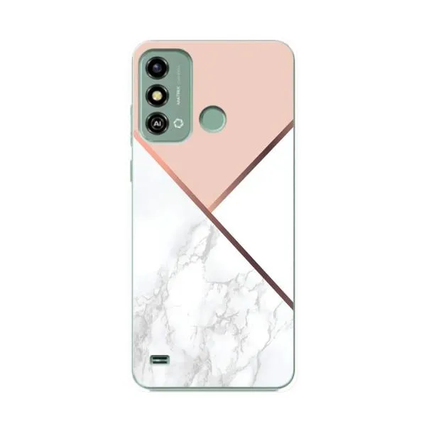 Чехол с принтом «Тройной мрамор» для ZTE Blade A53 Чехол с принтом «Тройной мрамор» для ZTE Blade A53