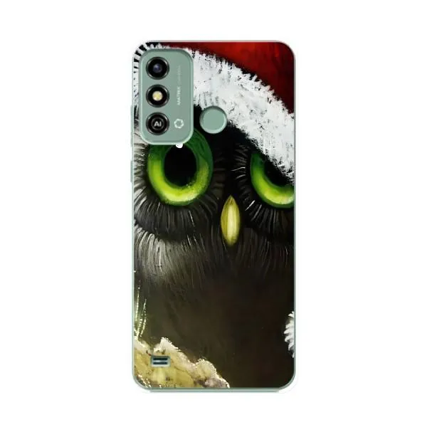 Чехол с принтом «Новогодняя Сова» для ZTE Blade A53 Чехол с принтом «Новогодняя Сова» для ZTE Blade A53
