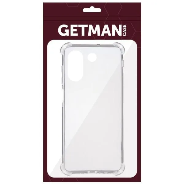 TPU чохол GETMAN Ease logo посилені кути для ZTE Blade A54 4G — Прозорий — фото 5