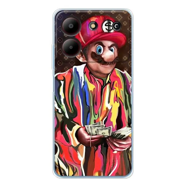 Чехол с принтом «Mario LV» для ZTE Blade A54