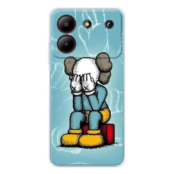 Чехол с принтом «Плач Bearbrick» для ZTE Blade A54