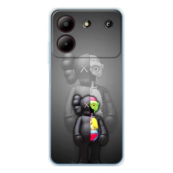 Чехол с принтом «Тело Bearbrick» для ZTE Blade A54
