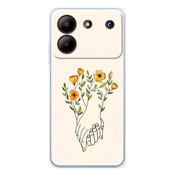 Чехол с принтом «Руки любви» для ZTE Blade A54 Чехол с принтом «Руки любви» для ZTE Blade A54