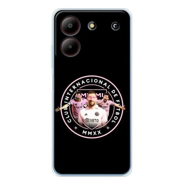 Чехол с принтом «Месси в лого» для ZTE Blade A54 Чехол с принтом «Месси в лого» для ZTE Blade A54