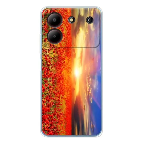 Чехол с принтом «Поле тюльпанов» для ZTE Blade A54
