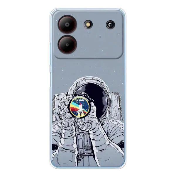 Чехол с принтом «Космонавт фото» для ZTE Blade A54 Чехол с принтом «Космонавт фото» для ZTE Blade A54