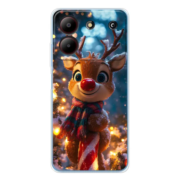 Чехол с принтом «Олень с шарфом» для ZTE Blade A54