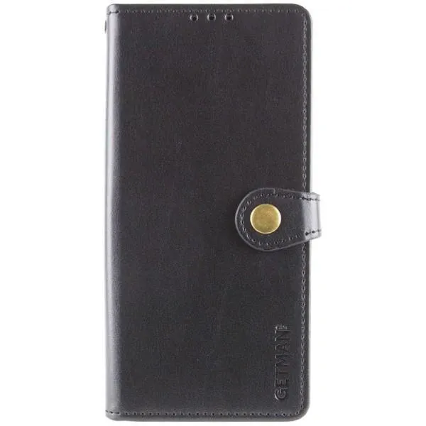 Шкіряний чохол-книжка GETMAN Gallant (PU) для ZTE Blade A55 4G — Чорний — фото 1 Шкіряний чохол-книжка GETMAN Gallant (PU) для ZTE Blade A55 4G — Чорний — фото 1