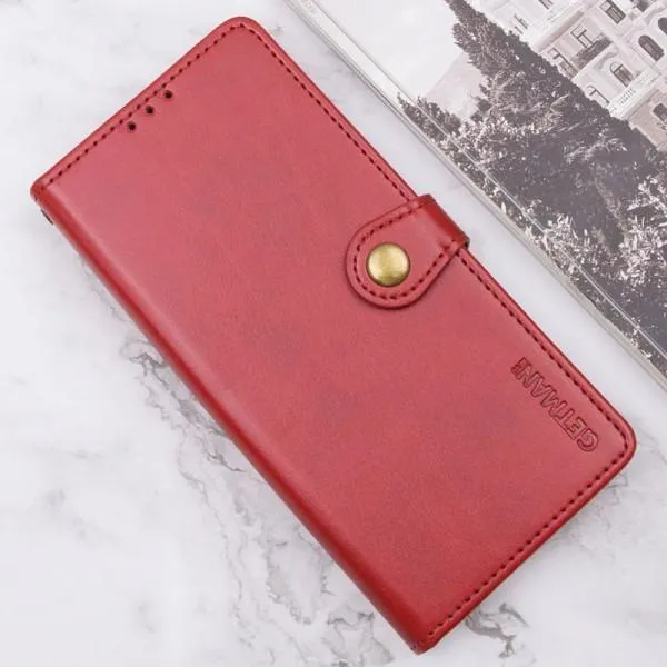 Кожаный чехол-книжка GETMAN Gallant (PU) для ZTE Blade A55 4G — Красный — фото 4