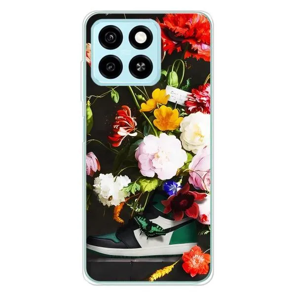 Чехол с принтом «Nike цветы» для ZTE Blade A55