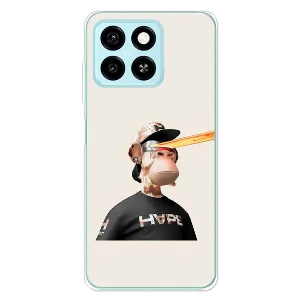 Чехол с принтом «обезьяна NFT в очках» для ZTE Blade A55