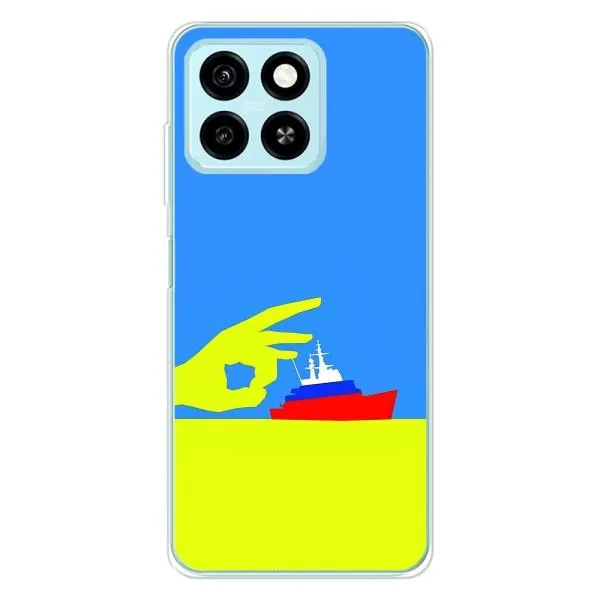 Чохол з принтом «Щелбан кораблю» для ZTE Blade A55