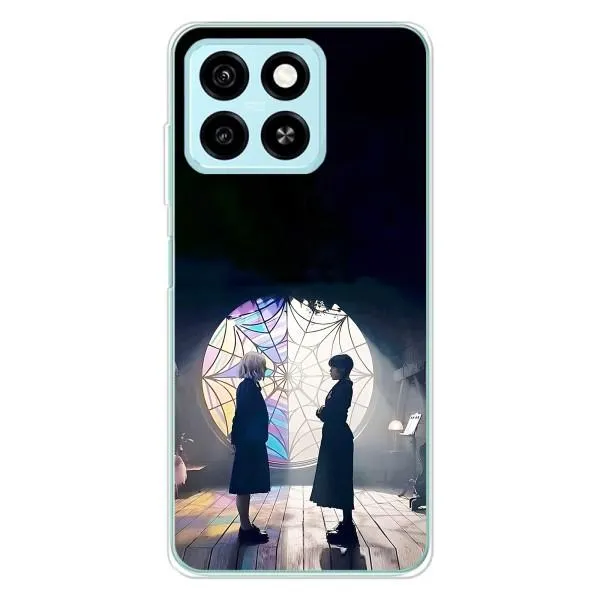 Чехол с принтом «Уэнздей и Инид» для ZTE Blade A55 Чехол с принтом «Уэнздей и Инид» для ZTE Blade A55