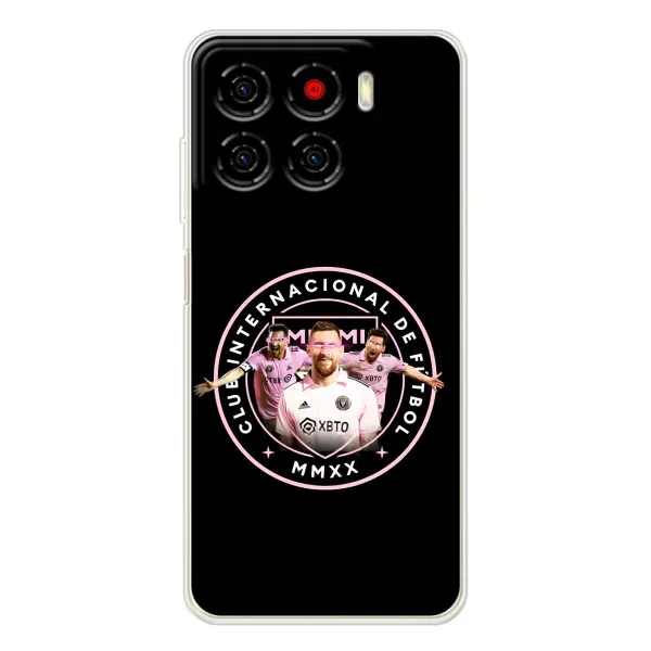 Чехол с принтом «Месси в лого» для ZTE Blade A56