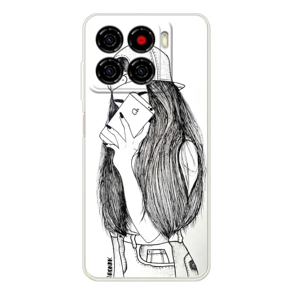 Чехол с принтом «Фото девочки» для ZTE Blade A56