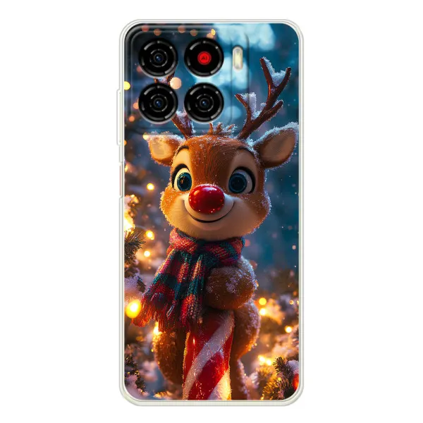 Чехол с принтом «Олень с шарфом» для ZTE Blade A56 Чехол с принтом «Олень с шарфом» для ZTE Blade A56