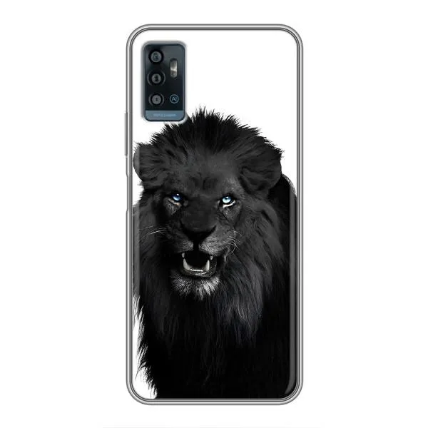 Чехол с принтом «Черный ЛЕВ» для ZTE Blade A71