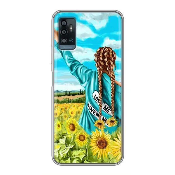 Чехол с принтом «Украиночка» для ZTE Blade A71 Чехол с принтом «Украиночка» для ZTE Blade A71