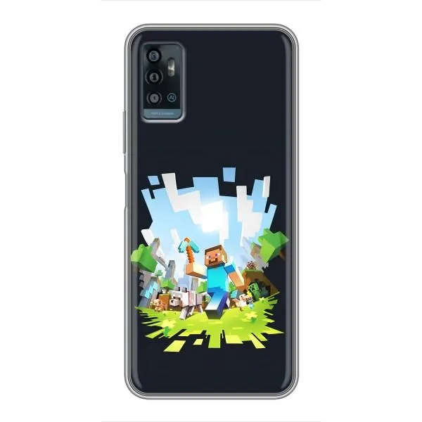 Чехол с принтом «персонажи Minecraft» для ZTE Blade A71 Чехол с принтом «персонажи Minecraft» для ZTE Blade A71