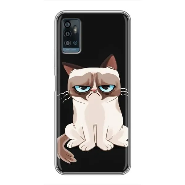 Чехол с принтом «Грустный кот» для ZTE Blade A71
