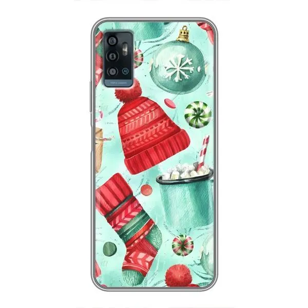 Чехол с принтом «Одежда НГ» для ZTE Blade A71