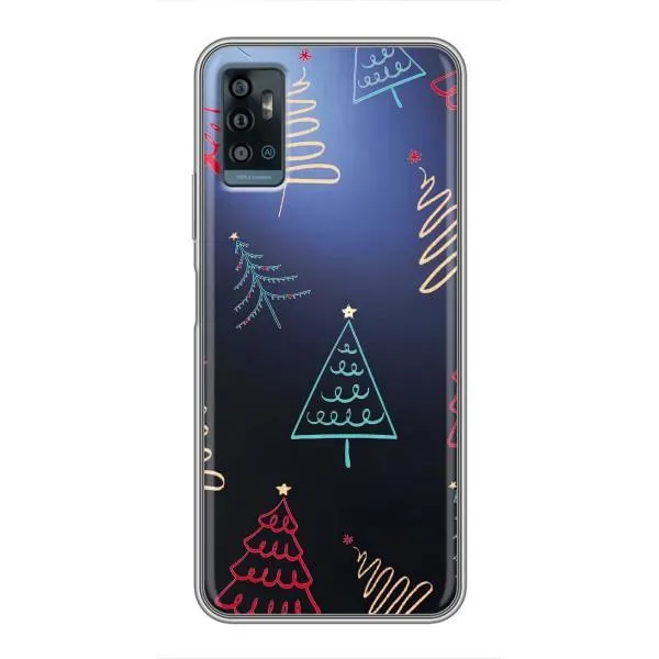 Чехол с принтом «Рождественские елки» для ZTE Blade A71