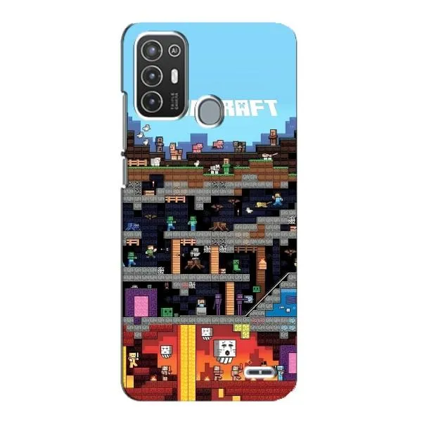 Чехол с принтом «фон Minecraft» для ZTE Blade A72