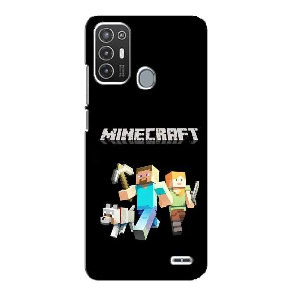 Чехол с принтом «герои Minecraft» для ZTE Blade A72
