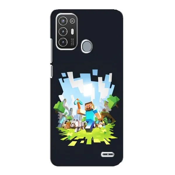 Чехол с принтом «персонажи Minecraft» для ZTE Blade A72
