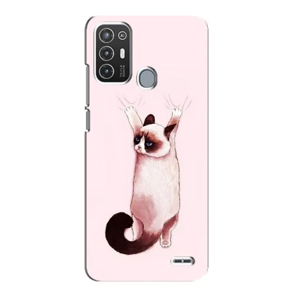 Чохол з принтом «Котик падає» для ZTE Blade A72 Чохол з принтом «Котик падає» для ZTE Blade A72