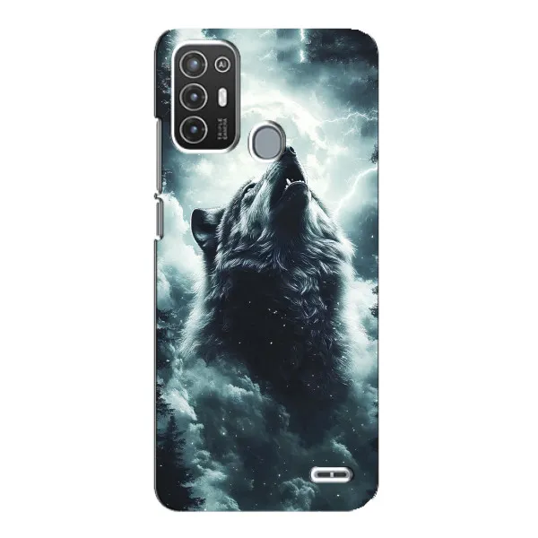 Чехол с принтом «Волк в облаках» для ZTE Blade A72